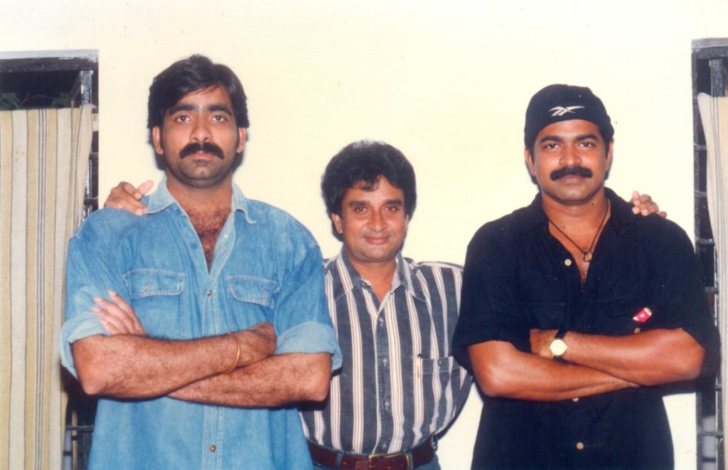 with Ravi Teja and Brahmaji